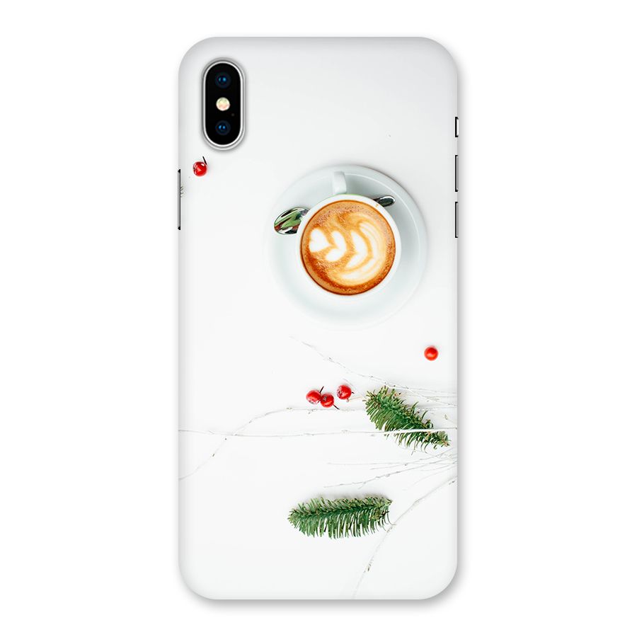 Coffee and Leafs Back Case for iPhone X