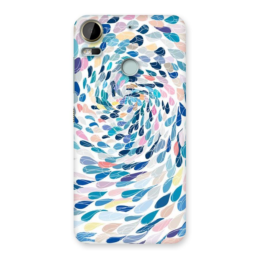 Color Droplets Swirls Back Case for Desire 10 Pro