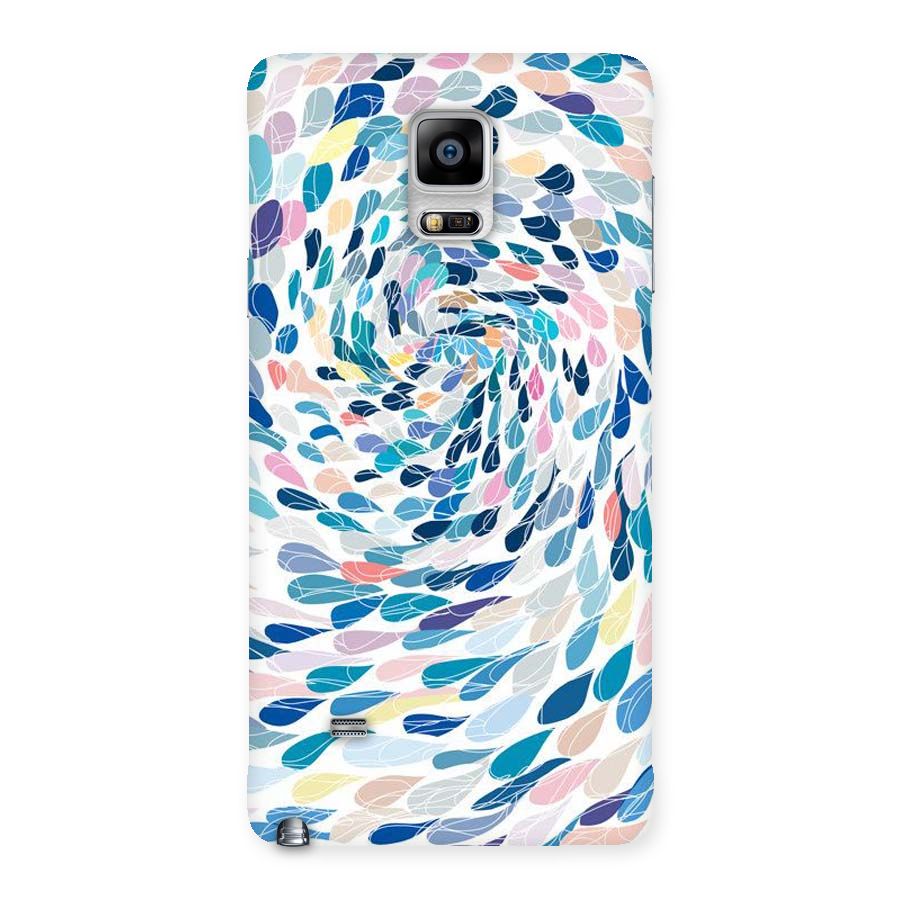 Color Droplets Swirls Back Case for Galaxy Note 4