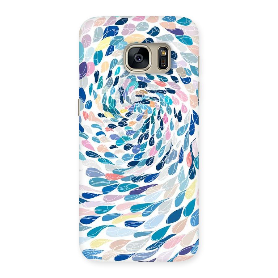 Color Droplets Swirls Back Case for Galaxy S7