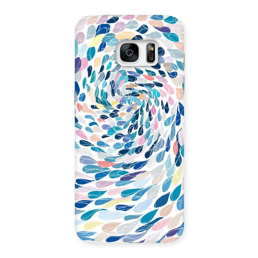 Color Droplets Swirls Back Case for Galaxy S7 Edge