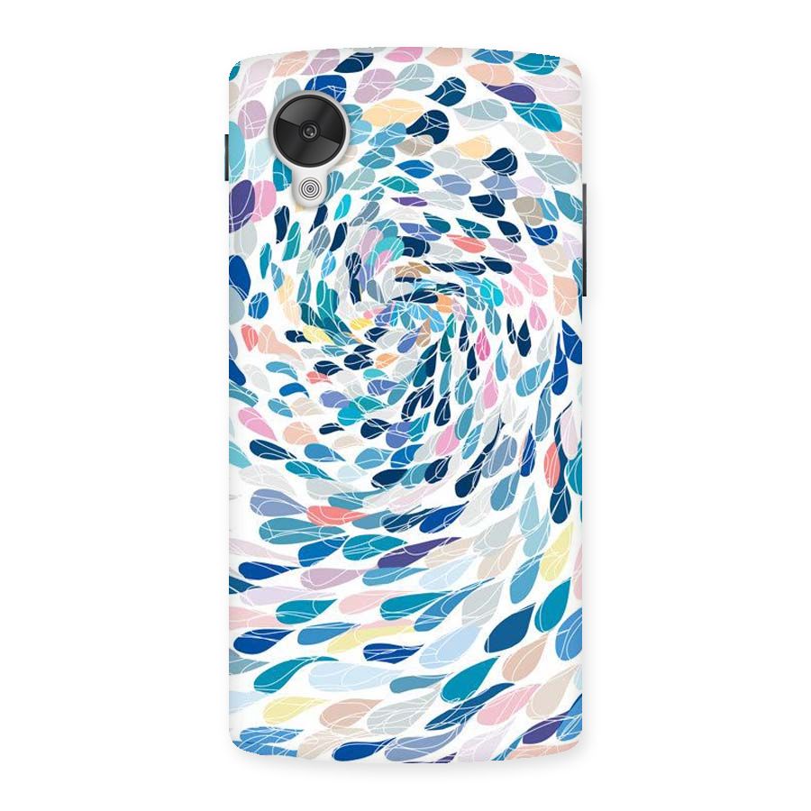 Color Droplets Swirls Back Case for Google Nexsus 5