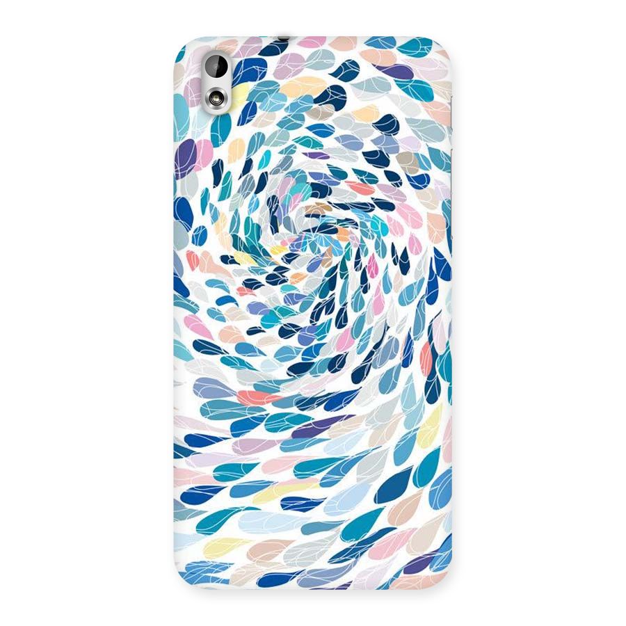 Color Droplets Swirls Back Case for HTC Desire 816g