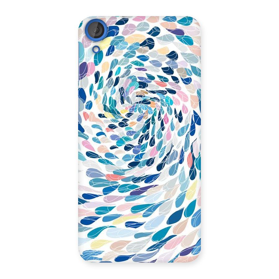 Color Droplets Swirls Back Case for HTC Desire 820s