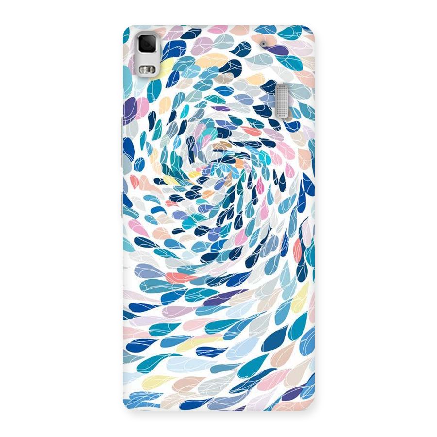 Color Droplets Swirls Back Case for Lenovo A7000