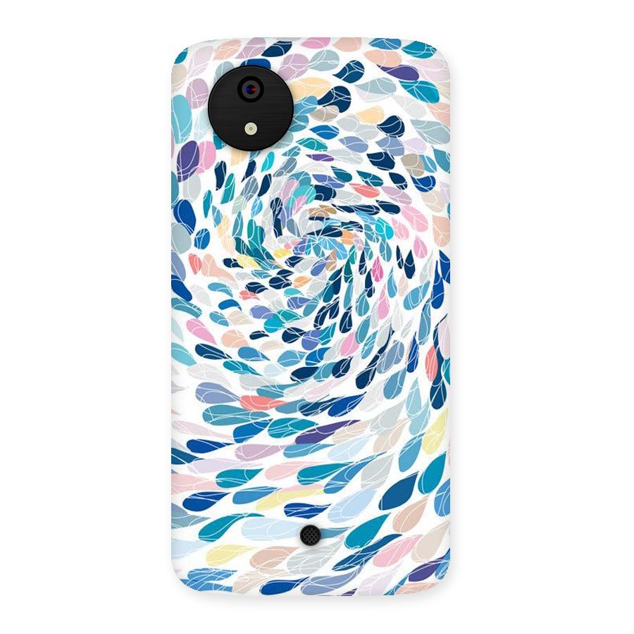 Color Droplets Swirls Back Case for Micromax Canvas A1