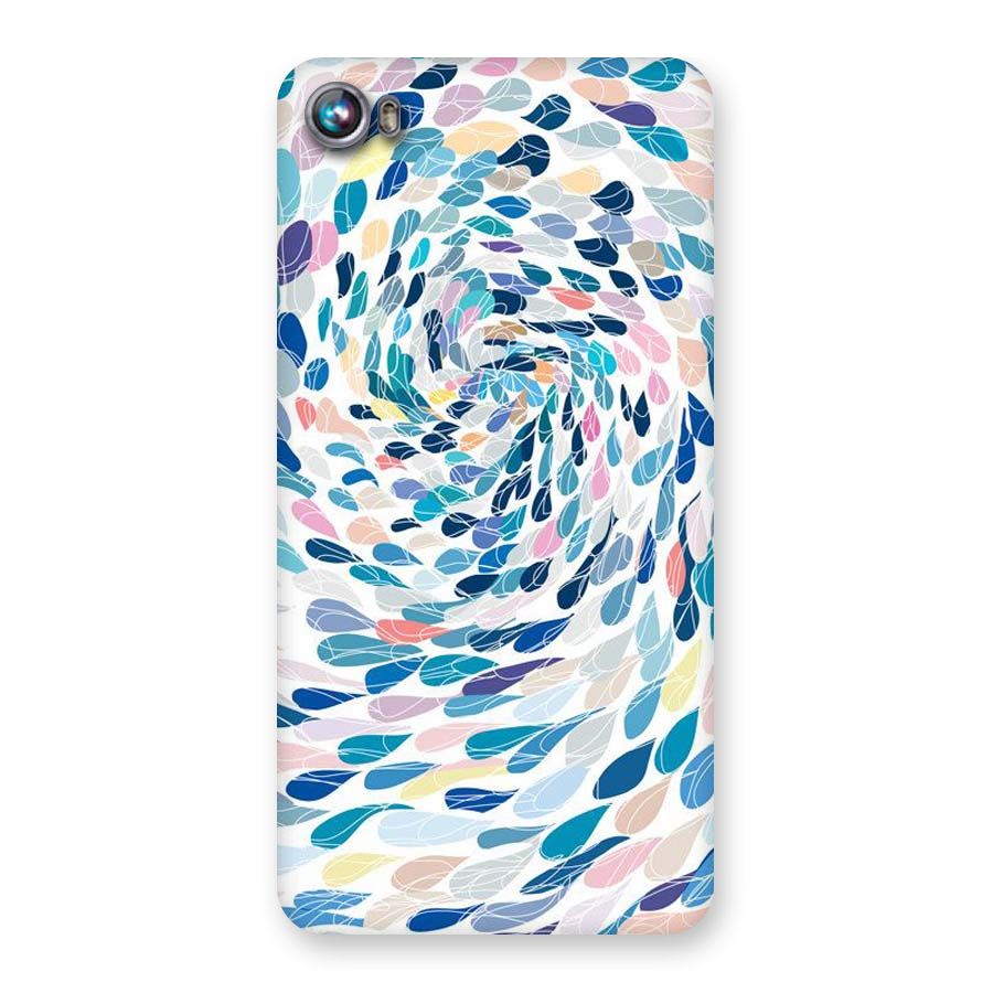 Color Droplets Swirls Back Case for Micromax Canvas Fire 4 A107
