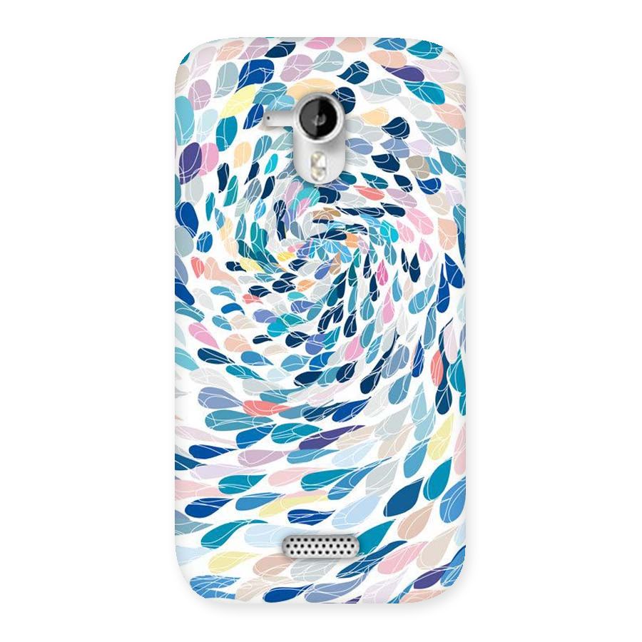 Color Droplets Swirls Back Case for Micromax Canvas HD A116