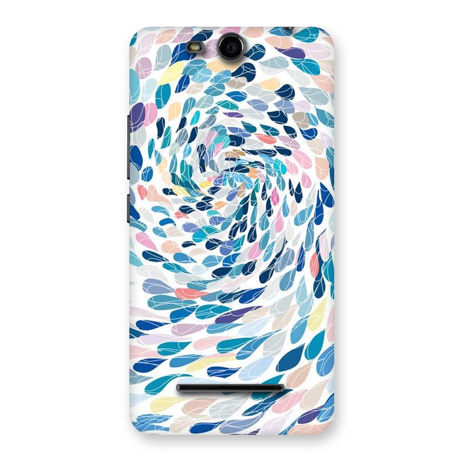Color Droplets Swirls Back Case for Micromax Canvas Juice 3 Q392