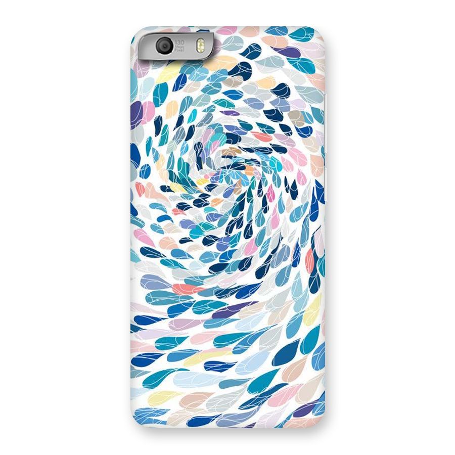 Color Droplets Swirls Back Case for Micromax Canvas Knight 2