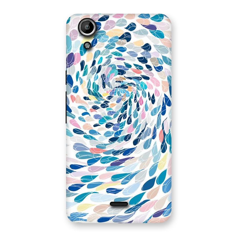 Color Droplets Swirls Back Case for Micromax Canvas Selfie Lens Q345