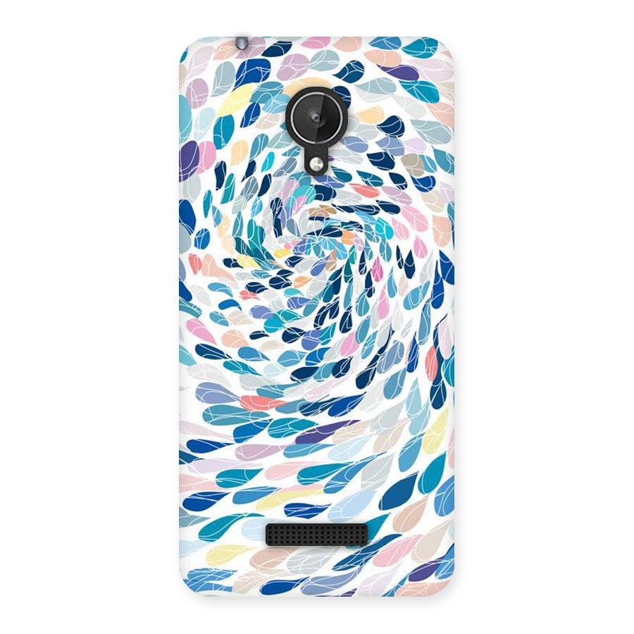 Color Droplets Swirls Back Case for Micromax Canvas Spark Q380