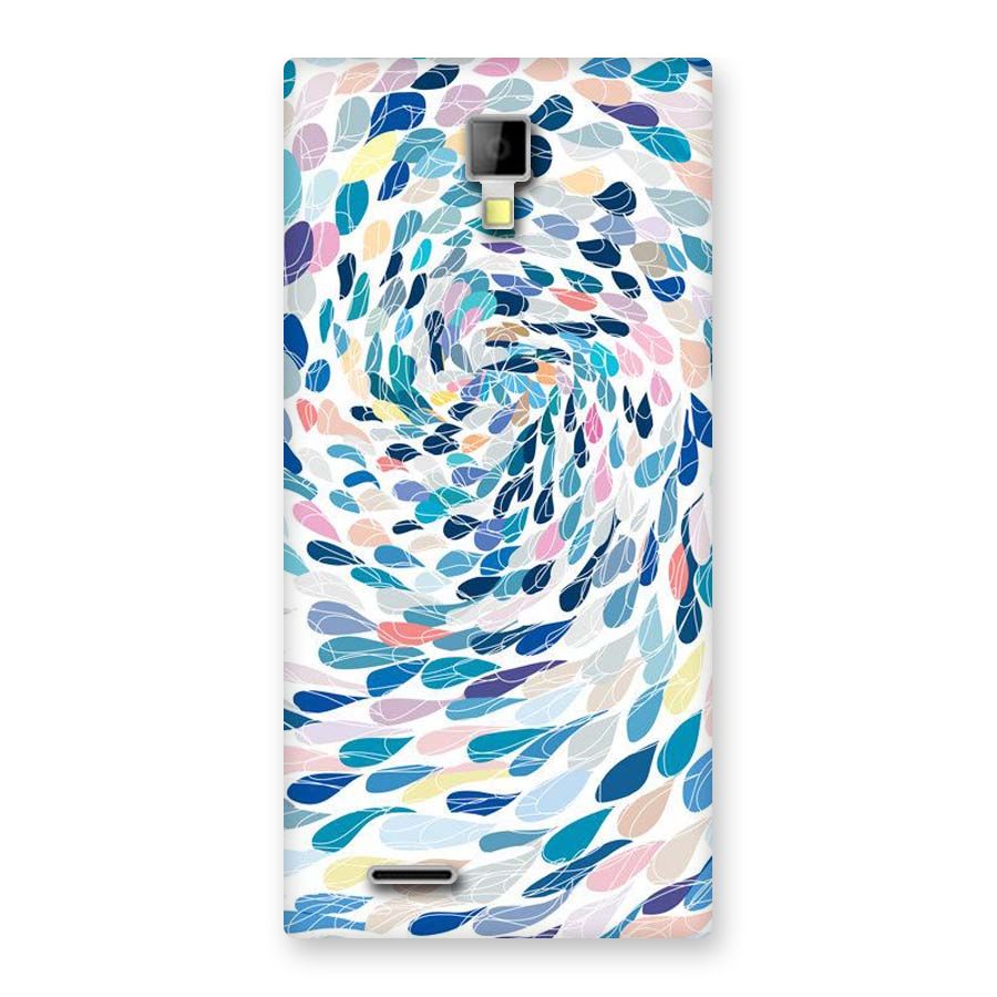 Color Droplets Swirls Back Case for Micromax Canvas Xpress A99