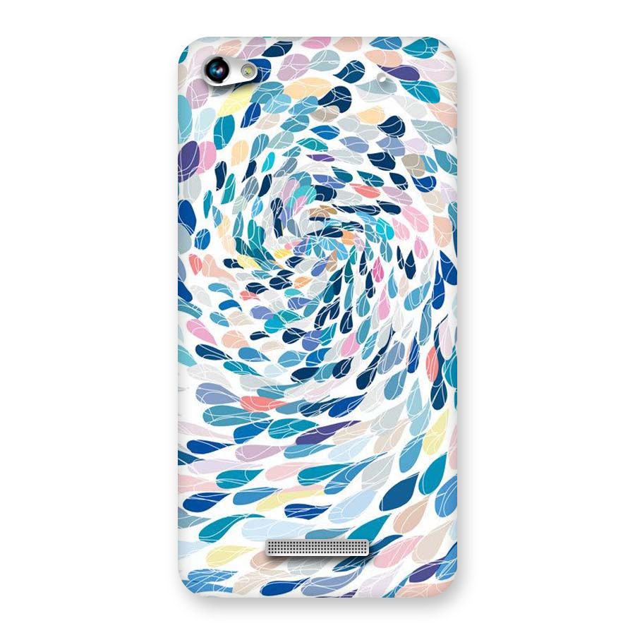 Color Droplets Swirls Back Case for Micromax Hue 2