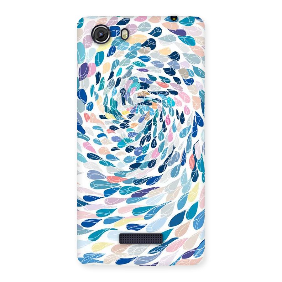 Color Droplets Swirls Back Case for Micromax Unite 3
