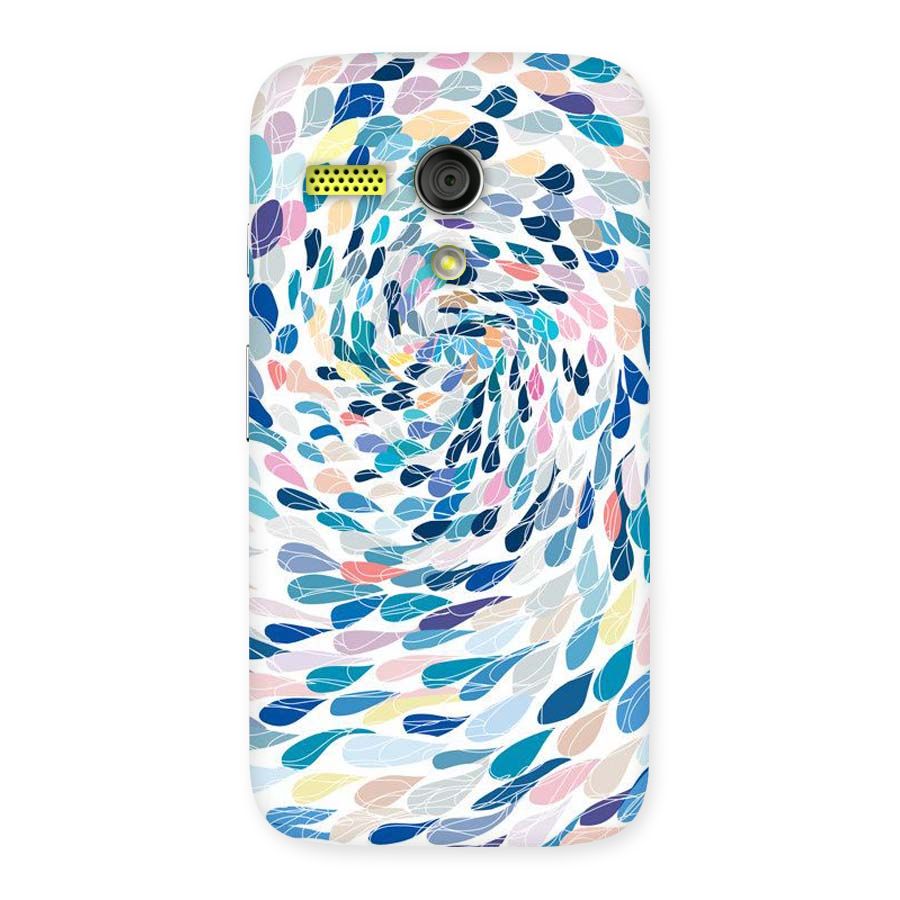 Color Droplets Swirls Back Case for Moto G