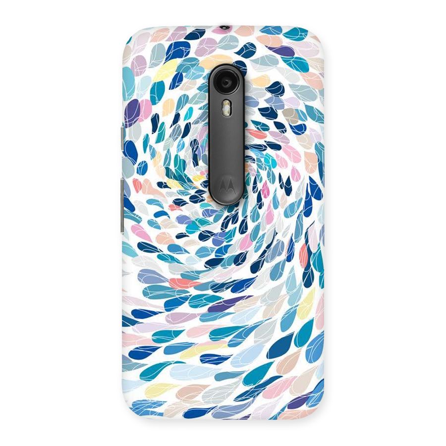 Color Droplets Swirls Back Case for Moto G3