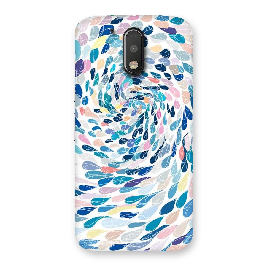 Color Droplets Swirls Back Case for Motorola Moto G4