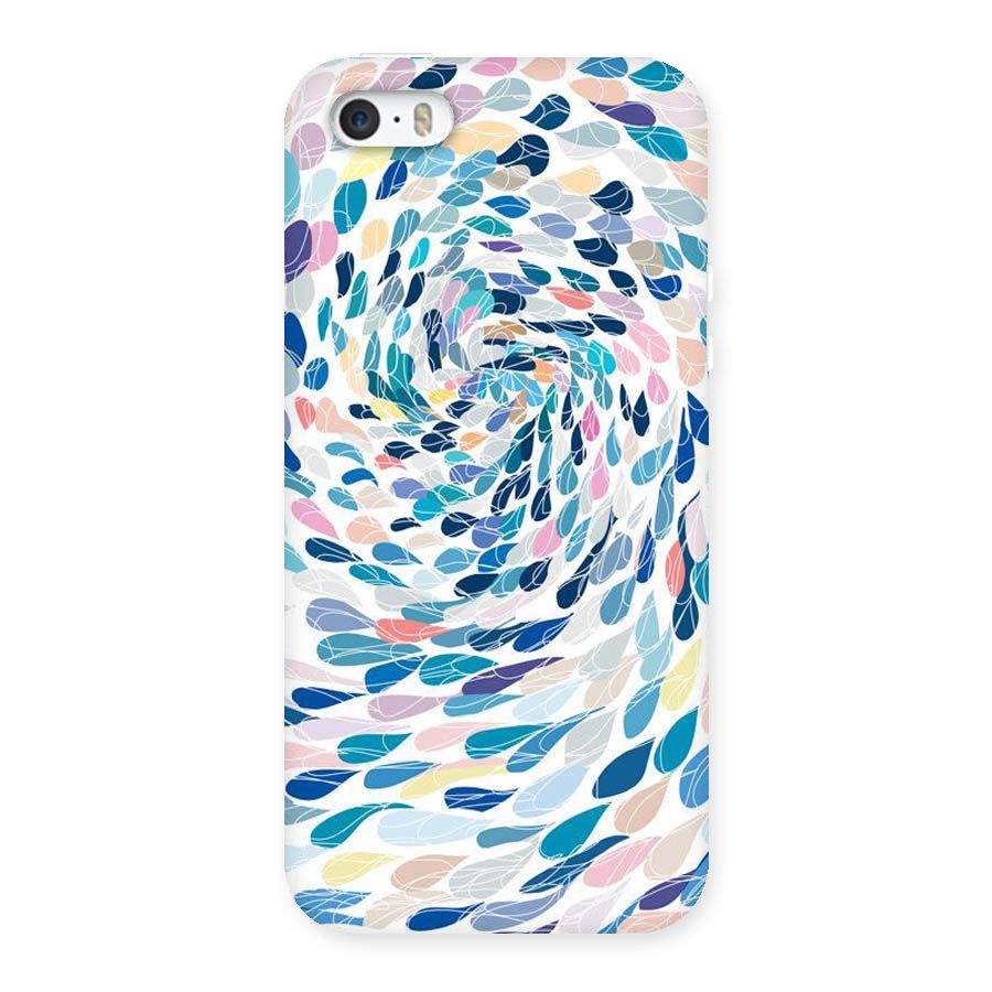Color Droplets Swirls Back Case for iPhone SE
