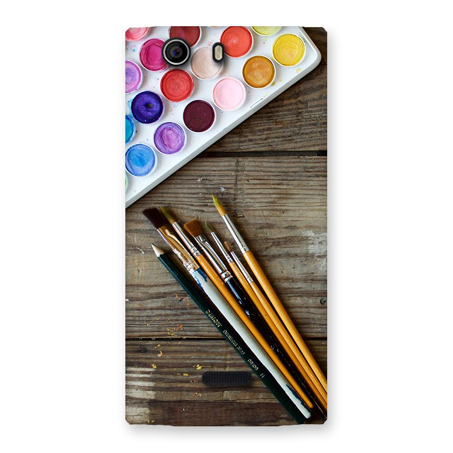 Color Palette and Brush Back Case for Canvas Nitro 2 E311