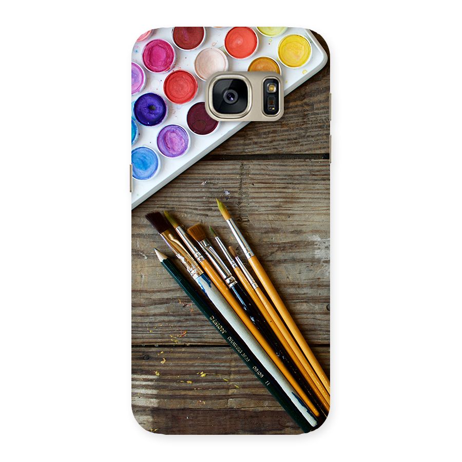 Color Palette and Brush Back Case for Galaxy S7