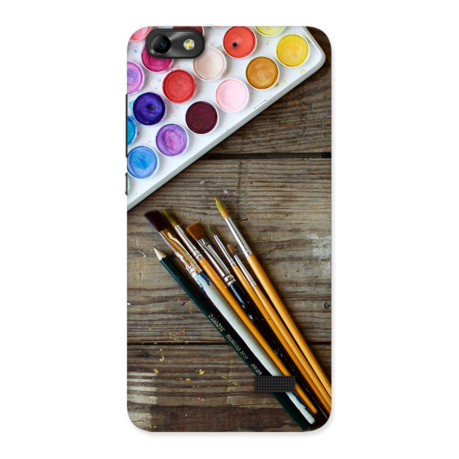 Color Palette and Brush Back Case for Honor 4C