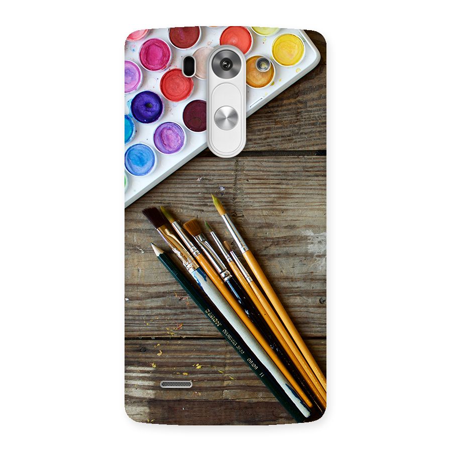 Color Palette and Brush Back Case for LG G3 Mini