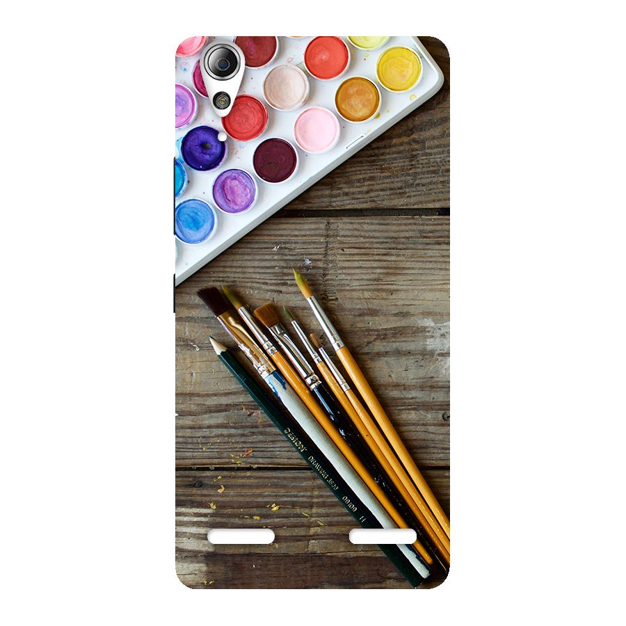 Color Palette and Brush Back Case for Lenovo A6000 Plus