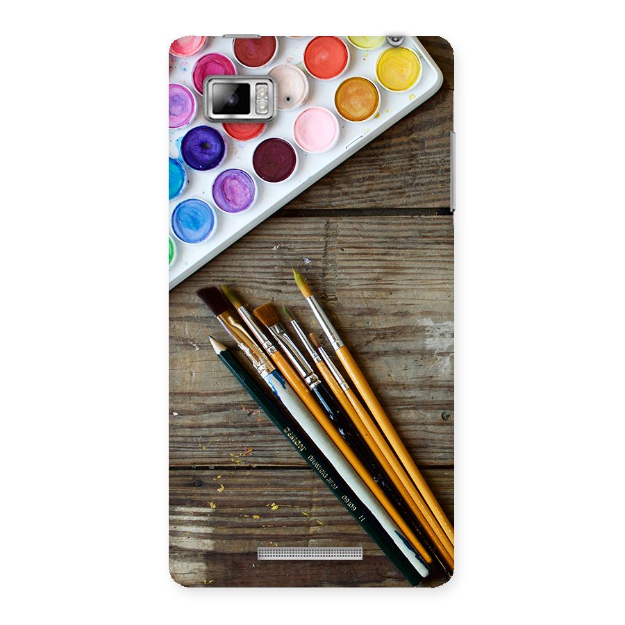 Color Palette and Brush Back Case for Lenovo Vibe Z K910