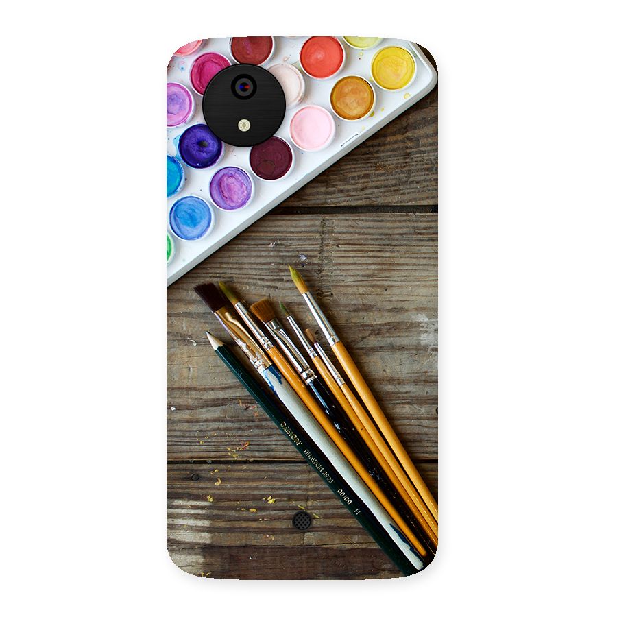 Color Palette and Brush Back Case for Micromax Canvas A1
