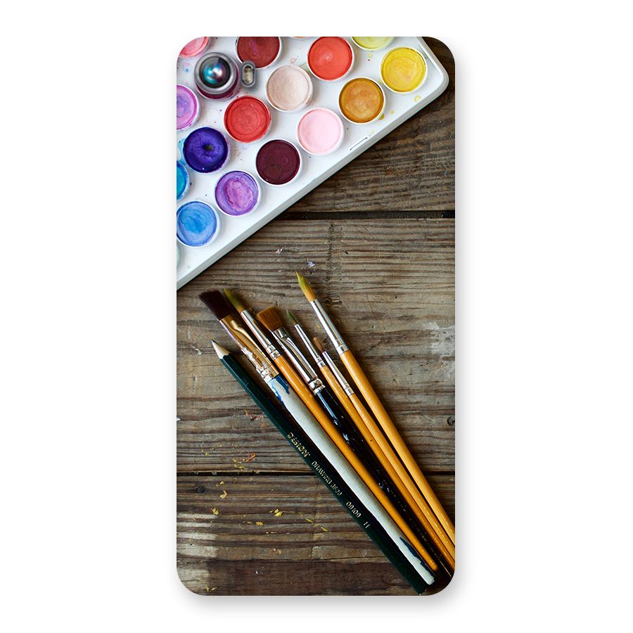Color Palette and Brush Back Case for Micromax Canvas Fire 4 A107