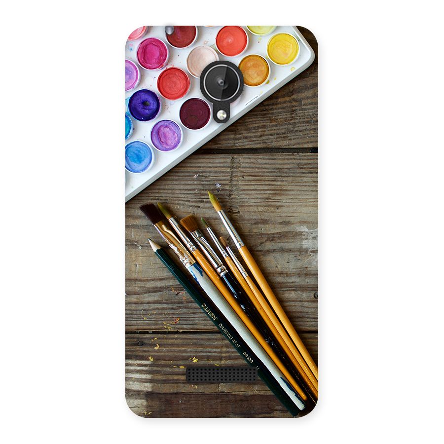 Color Palette and Brush Back Case for Micromax Canvas Spark Q380