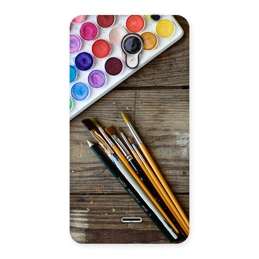 Color Palette and Brush Back Case for Micromax Unite 2 A106