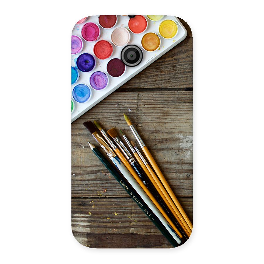 Color Palette and Brush Back Case for Moto E