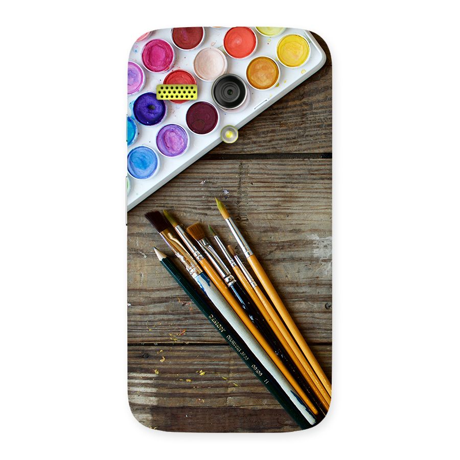 Color Palette and Brush Back Case for Moto G