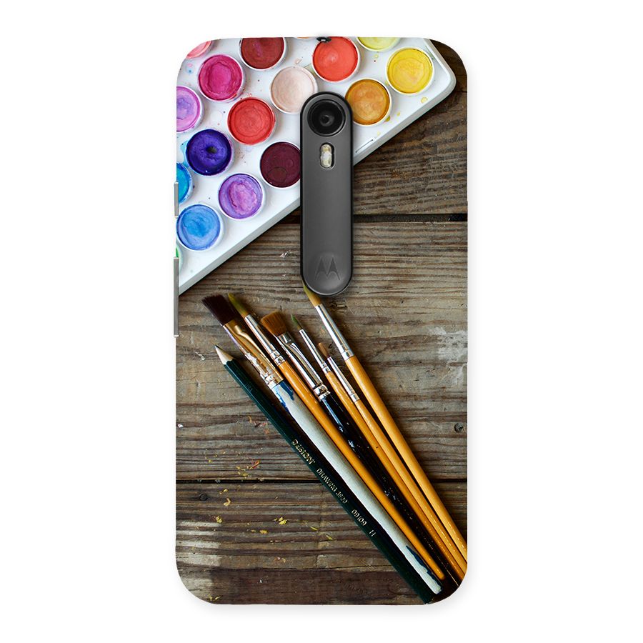 Color Palette and Brush Back Case for Moto G3