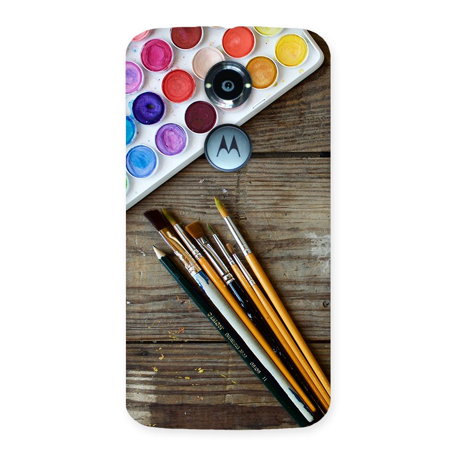 Color Palette and Brush Back Case for Moto X 2nd Gen