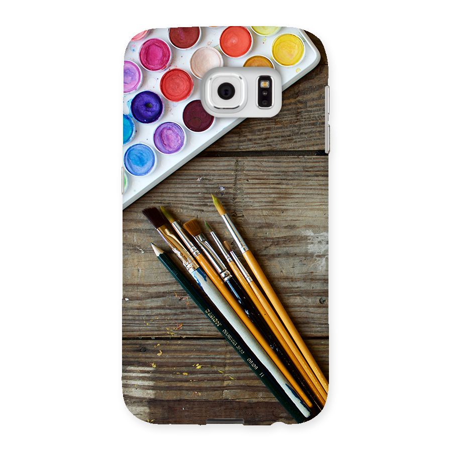 Color Palette and Brush Back Case for Samsung Galaxy S6