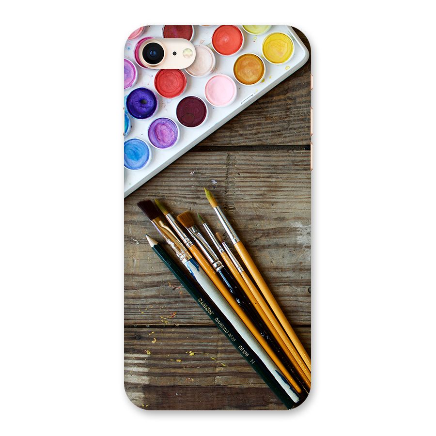 Color Palette and Brush Back Case for iPhone 8