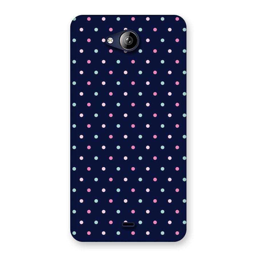 Colorful Dots Pattern Back Case for Canvas Play Q355