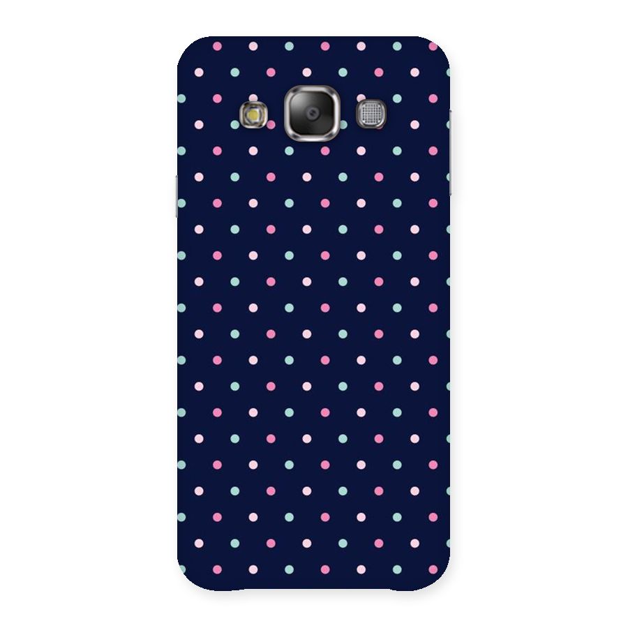 Colorful Dots Pattern Back Case for Galaxy E7