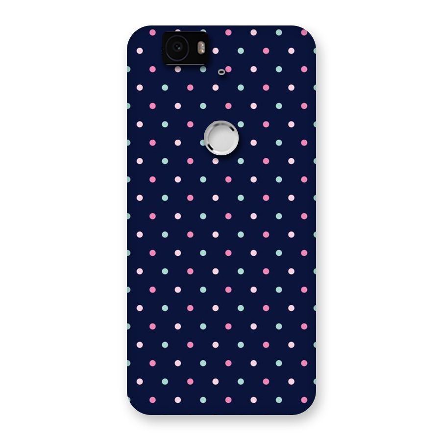 Colorful Dots Pattern Back Case for Google Nexus-6P