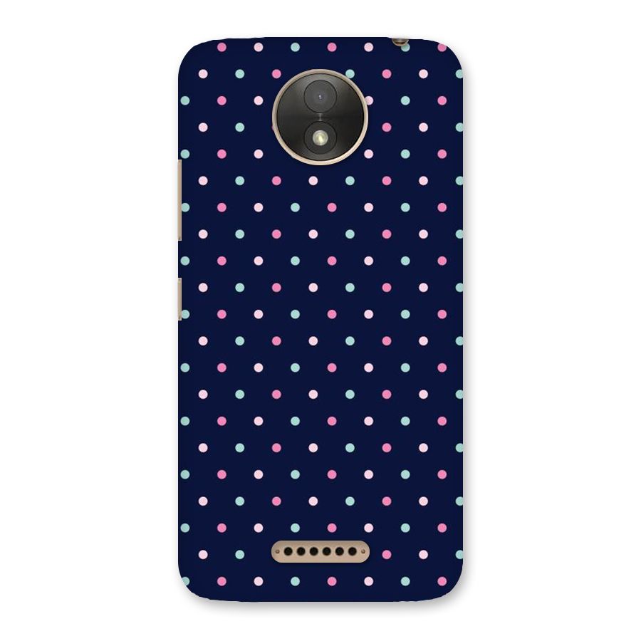 Colorful Dots Pattern Back Case for Moto C Plus