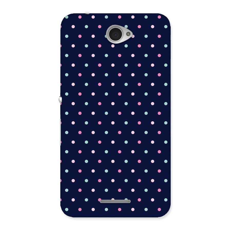 Colorful Dots Pattern Back Case for Sony Xperia E4