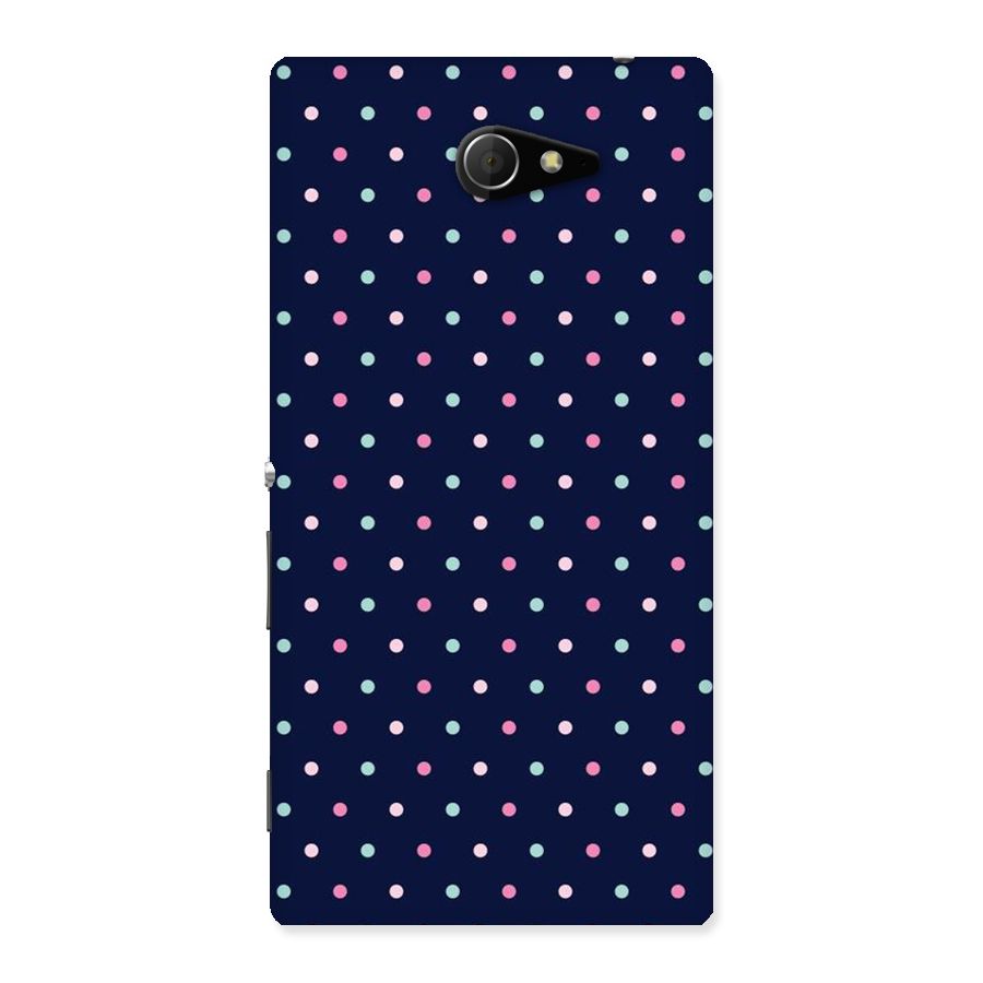Colorful Dots Pattern Back Case for Sony Xperia M2