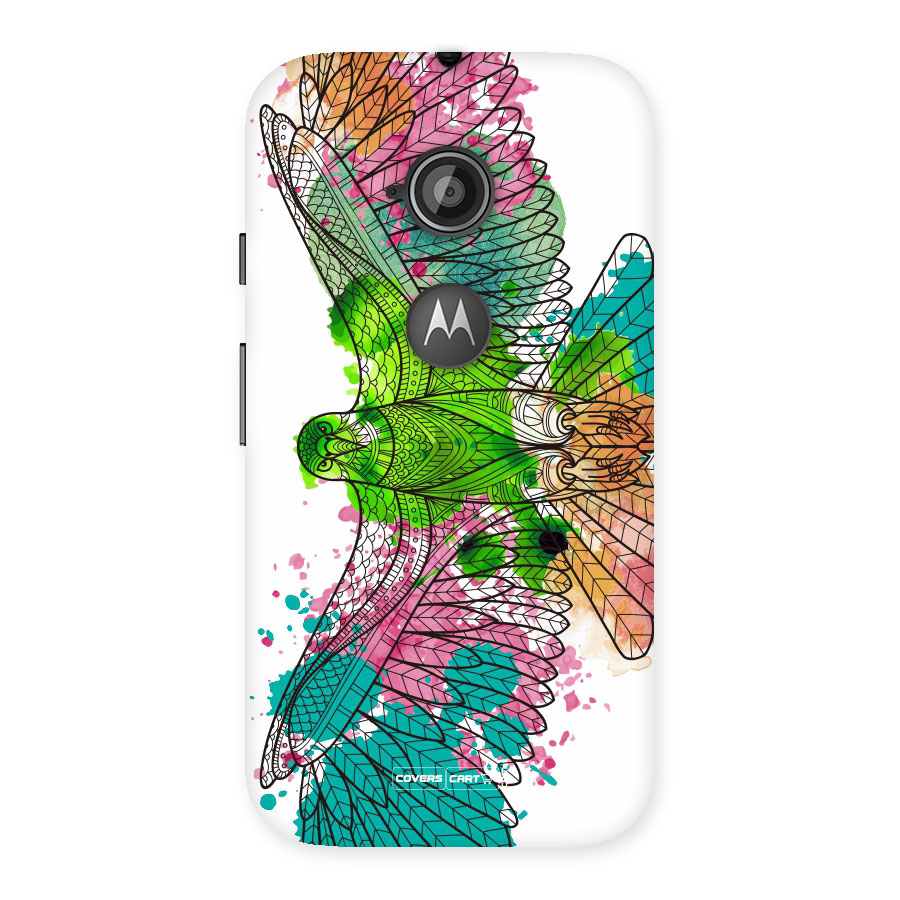 Colorful Eagle Back Case for Moto E 2nd Gen