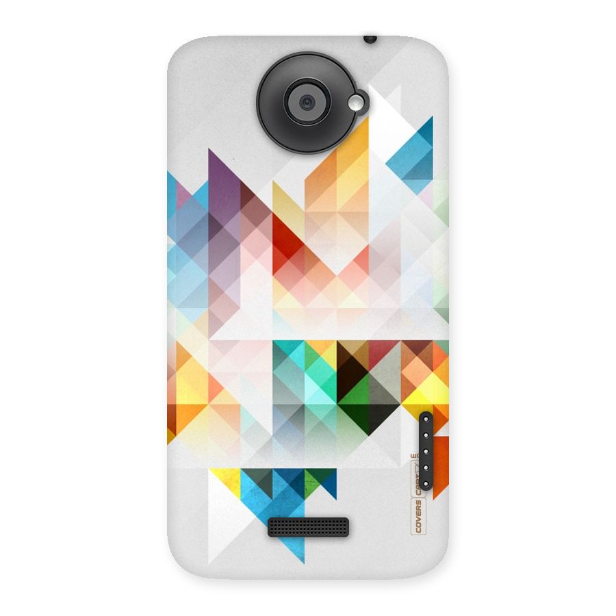 Colorful Geometric Art Back Case for HTC One X
