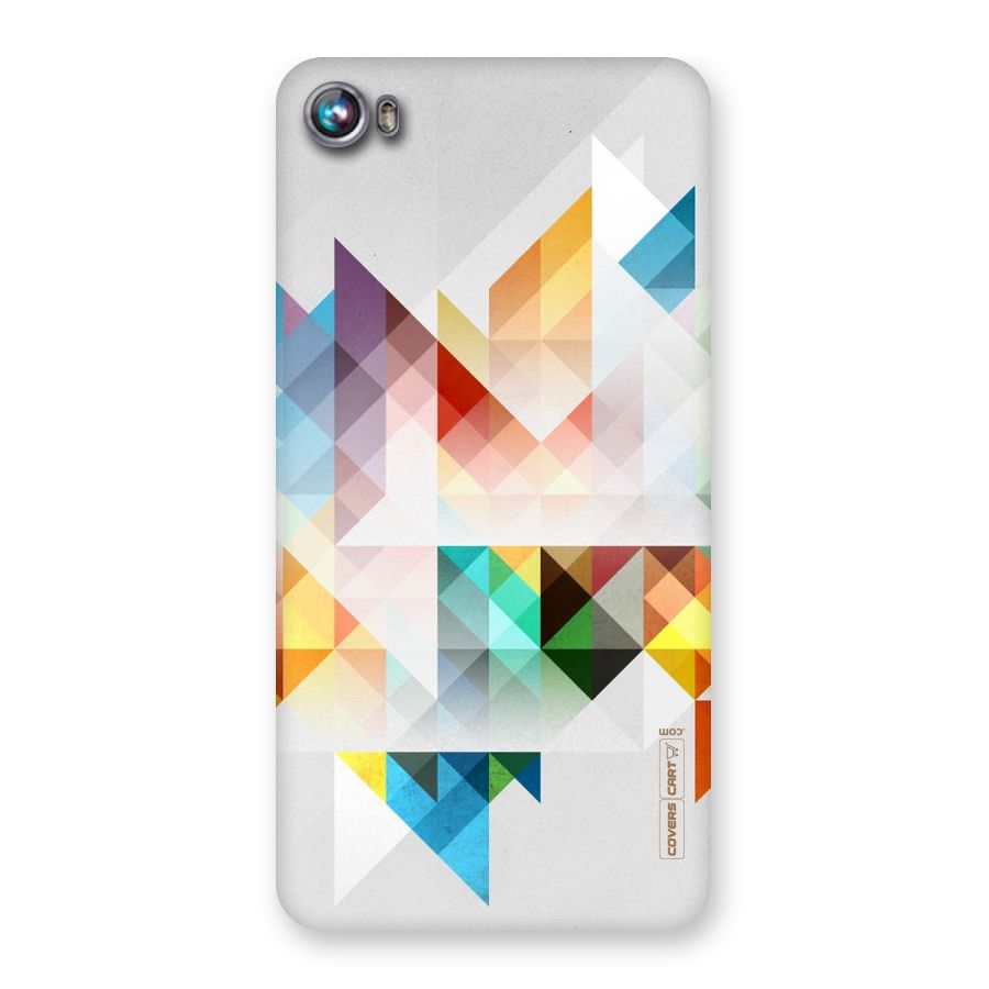 Colorful Geometric Art Back Case for Micromax Canvas Fire 4 A107