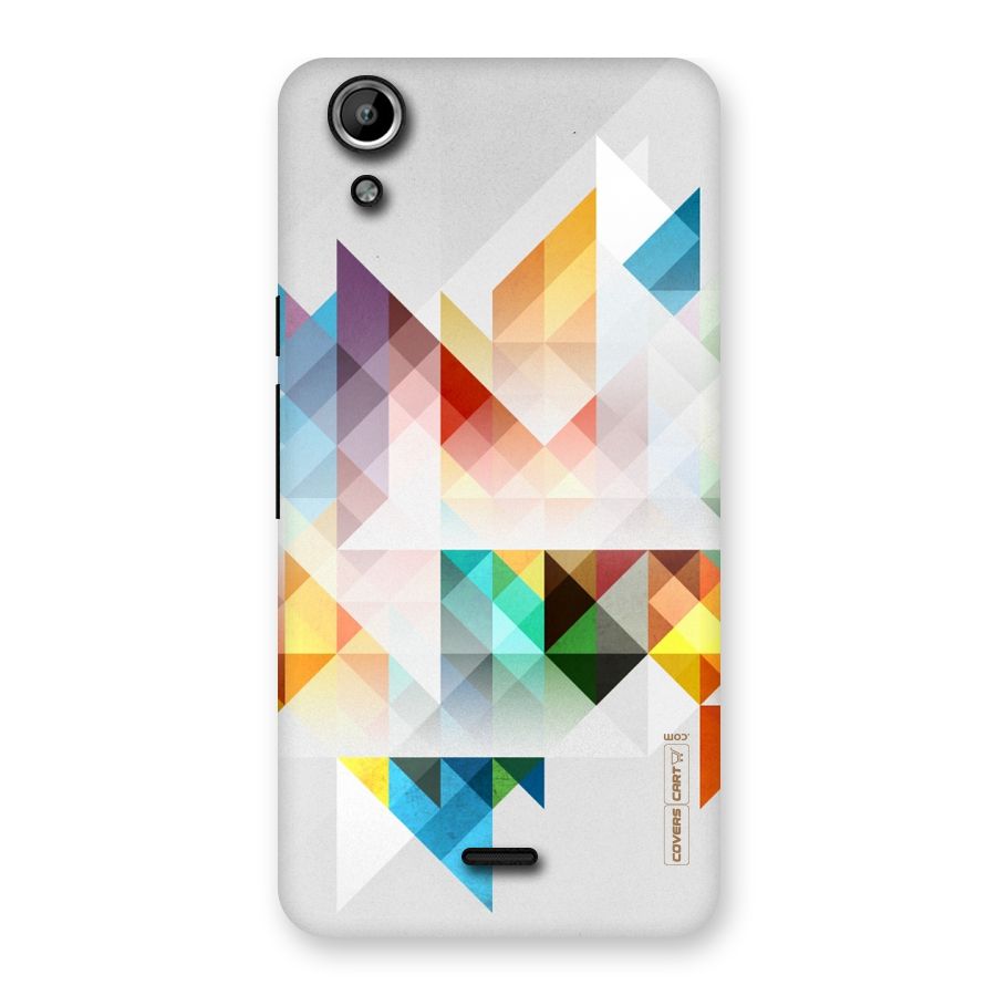 Colorful Geometric Art Back Case for Micromax Canvas Selfie Lens Q345