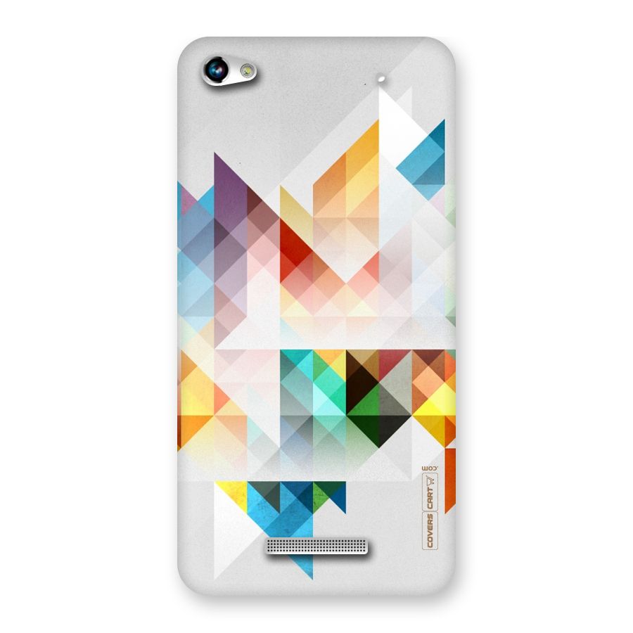 Colorful Geometric Art Back Case for Micromax Hue 2